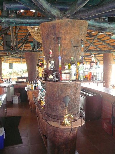 The BadaLodge and its bar near Bamako